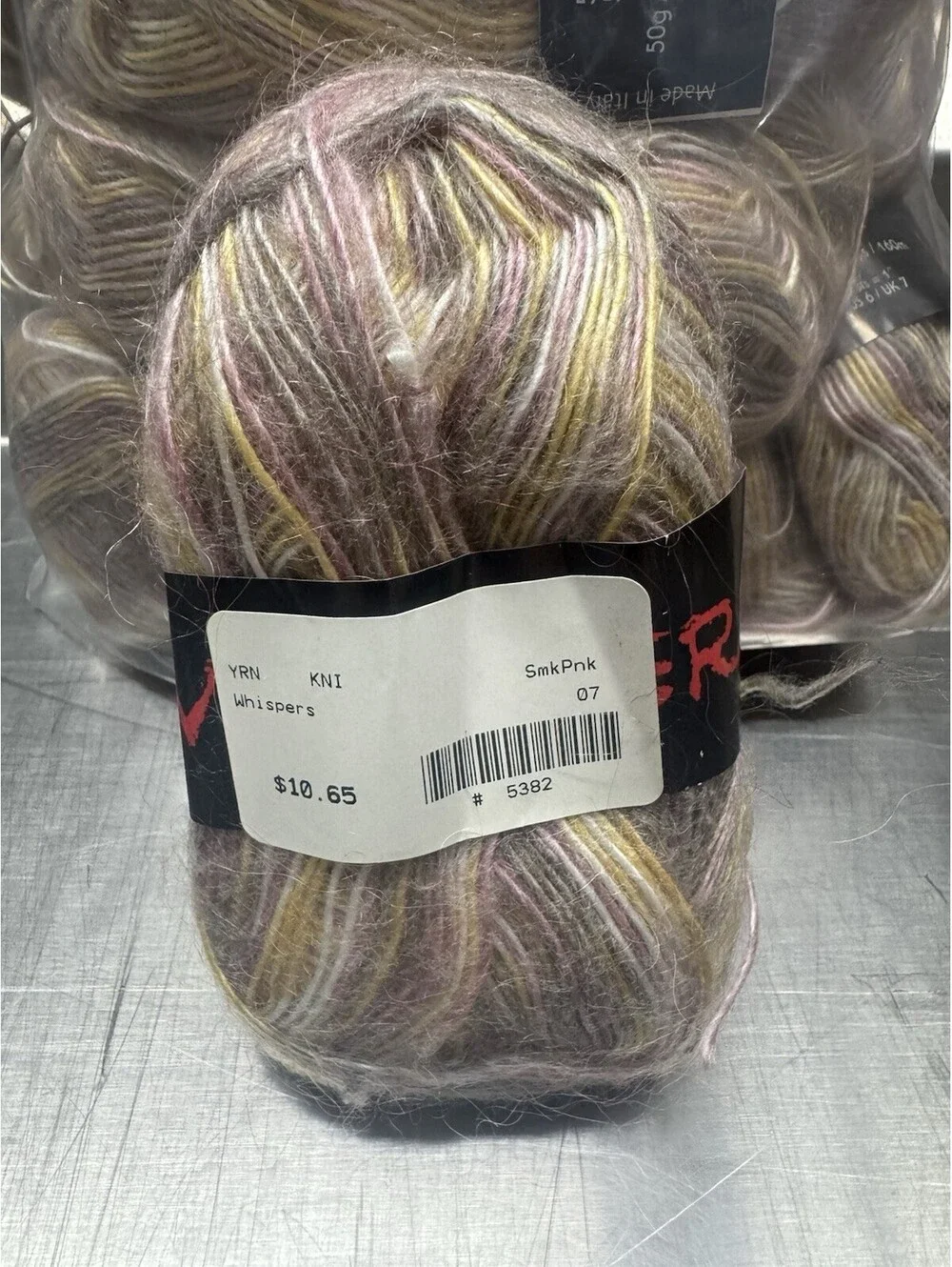 Whispers Yarn Color 07 Smoke Pink 14 Skein Lot
